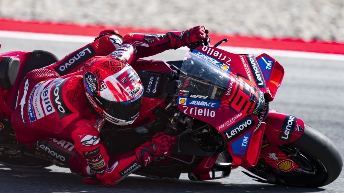 Marc Márquez, rodant ahir durant la ‘practice’ al Circuit de Barcelona-Catalunya. - EFE/SIU WU