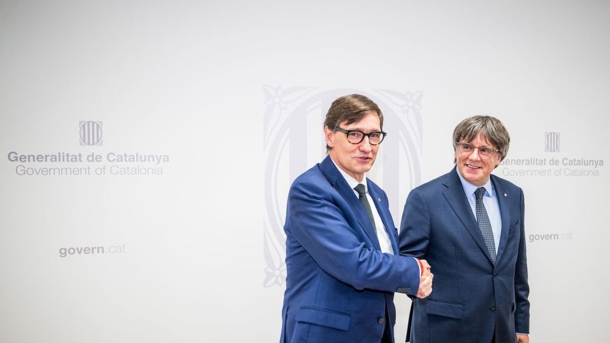 Illa i Puigdemont durant la seua reunió a Brussel·les. - EUROPA PRESS