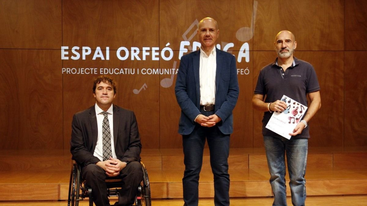 El proyecto se presentó ayer en el Espai Orfeó. - ACN / ROGER SEGURA