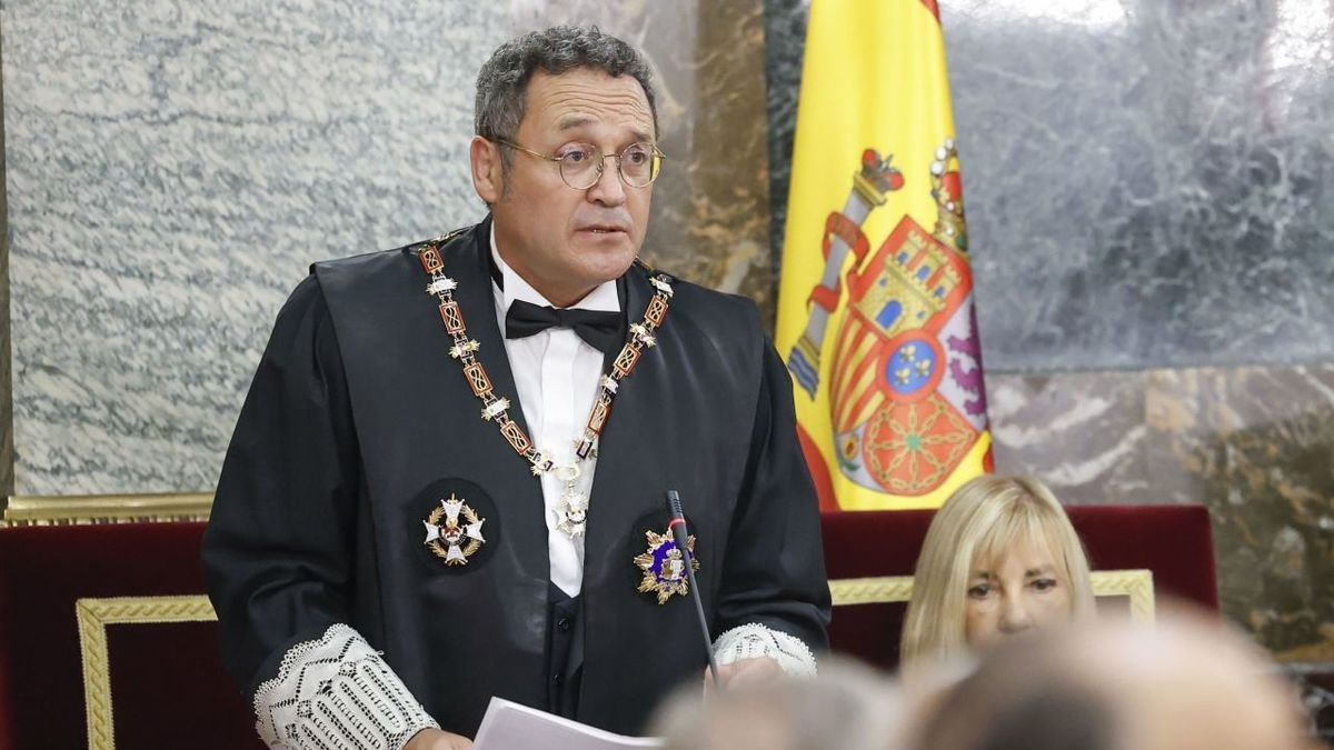 El fiscal general, Álvaro García Ortiz, durante la polémica apertura del año judicial la semana pasada. - EUROPA PRESS