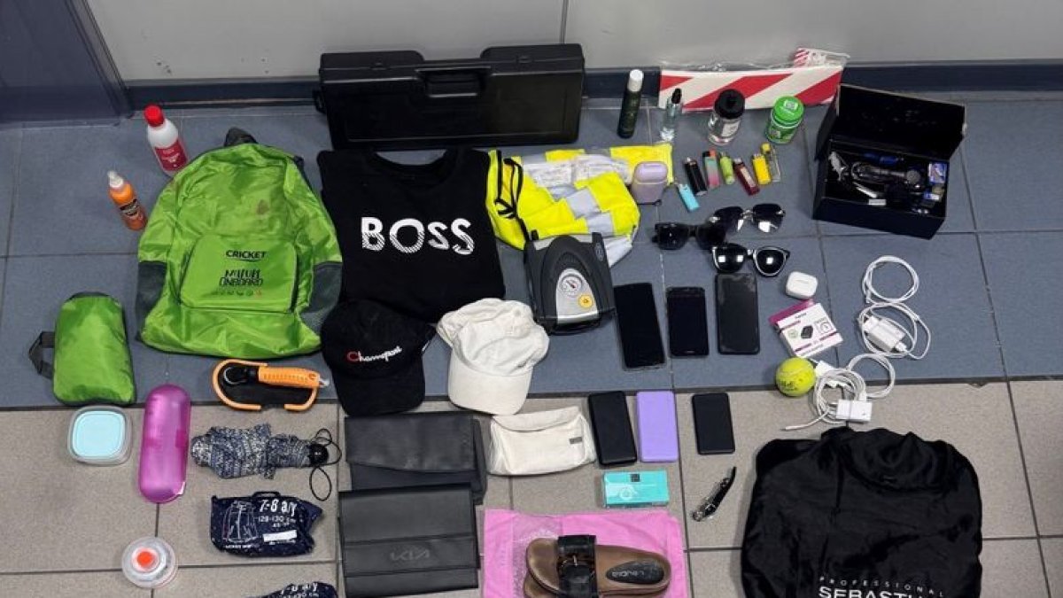 Articles decomissats als suposats lladres. - MOSSOS D’ESQUADRA
