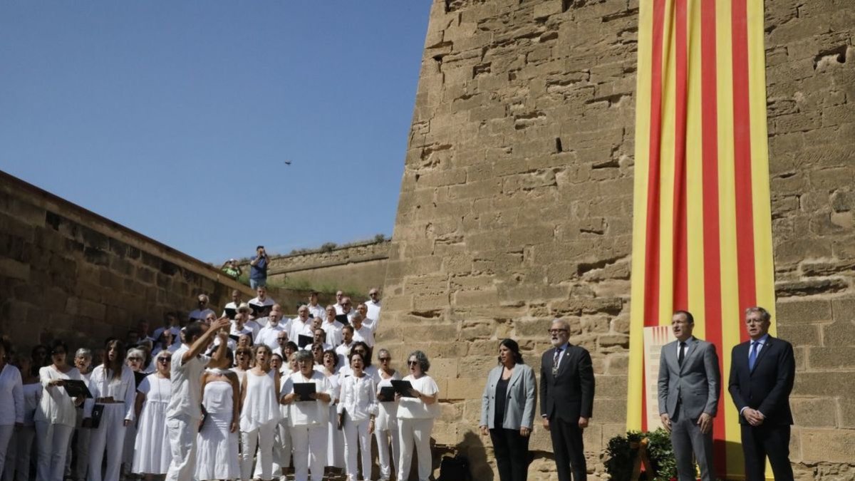 Imagen de la ceremonia del año pasado en la Seu Vella. - LLEIDA TELEVISIÓ