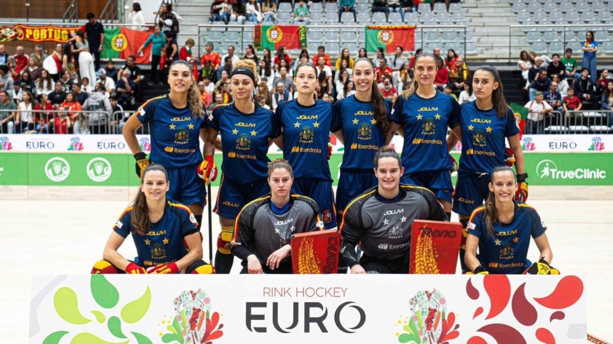 Las jugadoras españolas que disputaron ayer el duelo. - RFEP