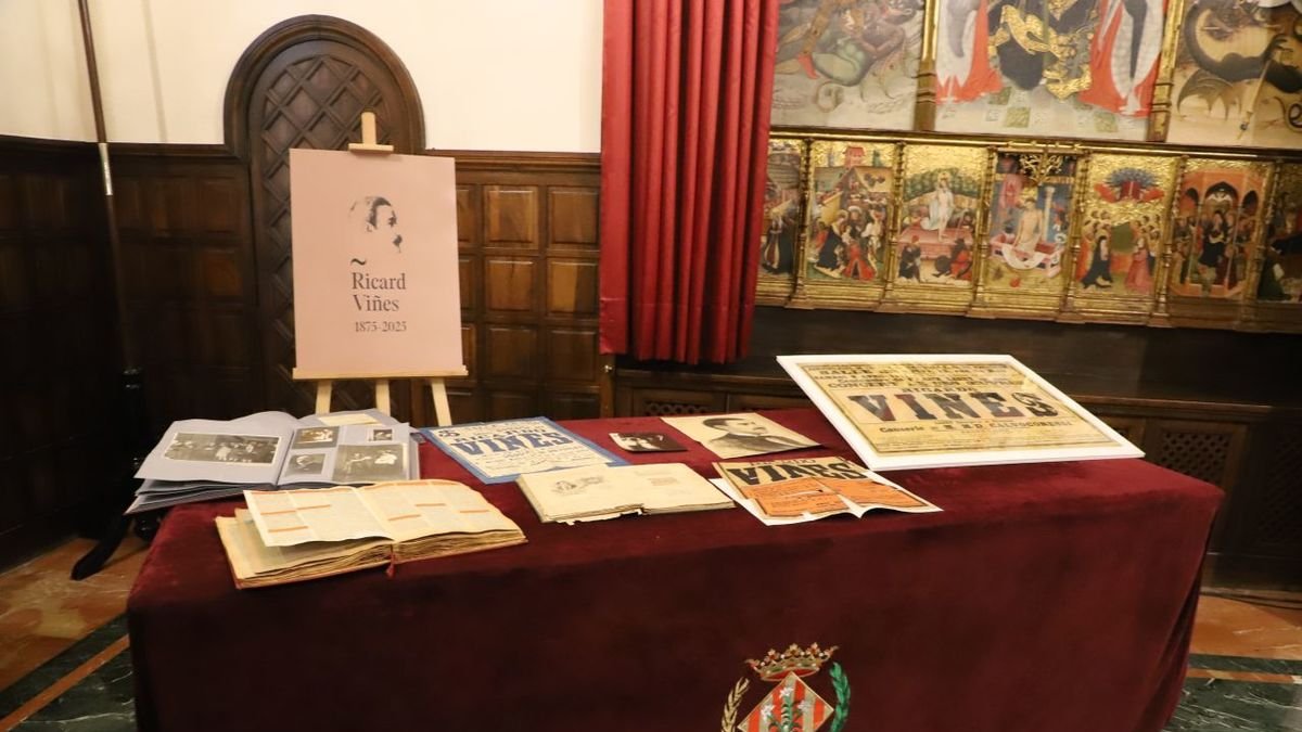 Material històric sobre el pianista lleidatà en la presentació el febrer passat de l’Any Viñes. - MAGDALENA ALTISENT