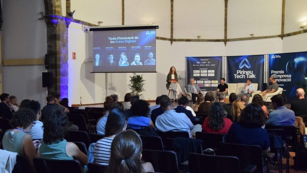 La jornada de tecnología se desarrolló en la sala de Sant Domènec de La Seu. - C.SANS