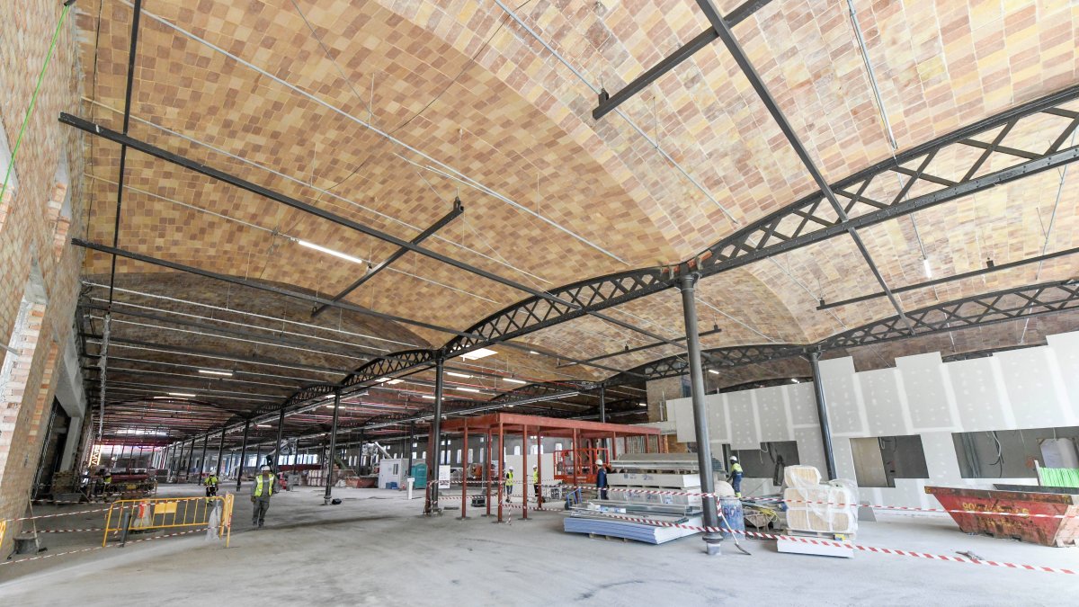 Las obras de la nueva estación de autobuses de Lleida.