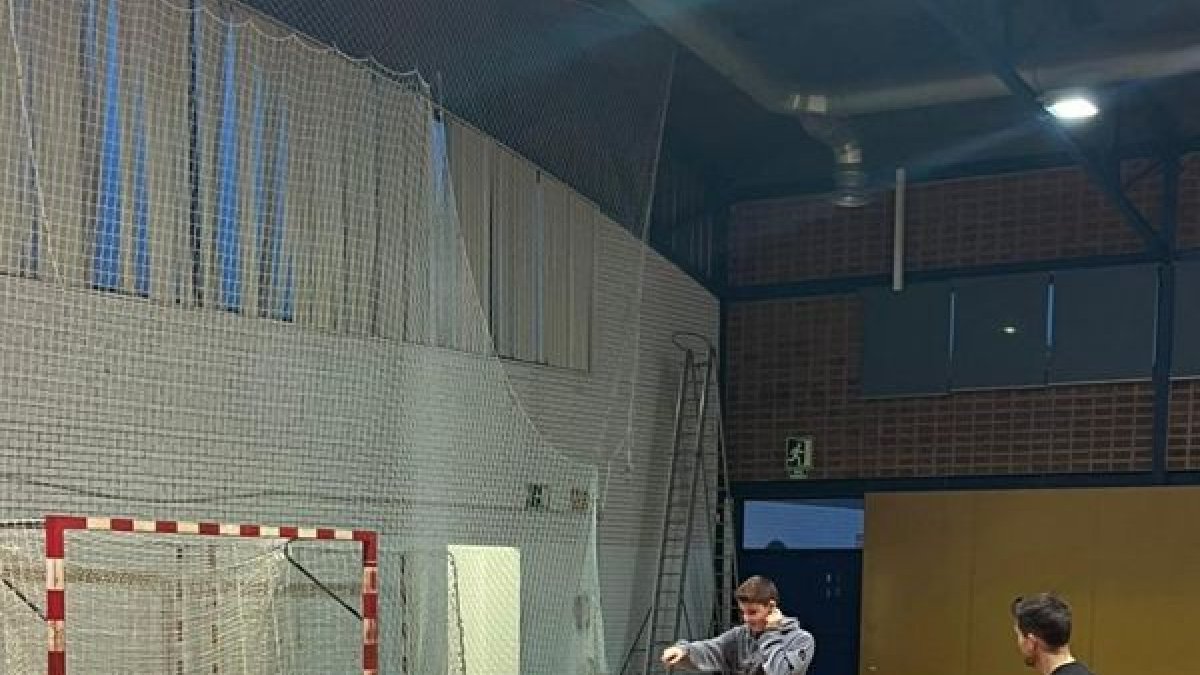 Una de les sessions ja realitzades amb jugadors del Lleida Handbol.