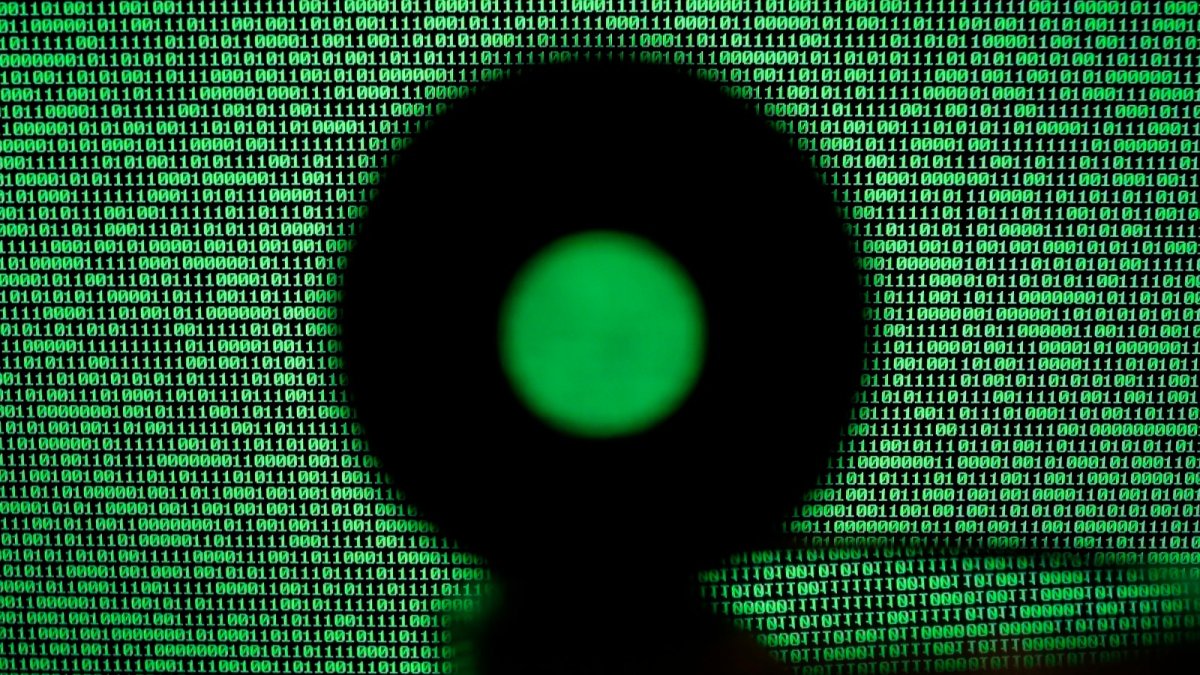 Fotografia d’arxiu que mostra una pantalla d’ordinador amb un codi binari.