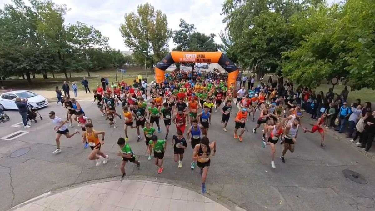 Un momento de la salida de la Cursa del Torró d’Agramunt. - ITER5