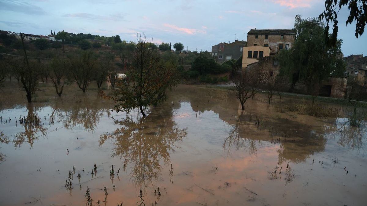 Les pluges van negar els camps de cultiu de Cervià de les Garrigues. - AMADO FORROLLA