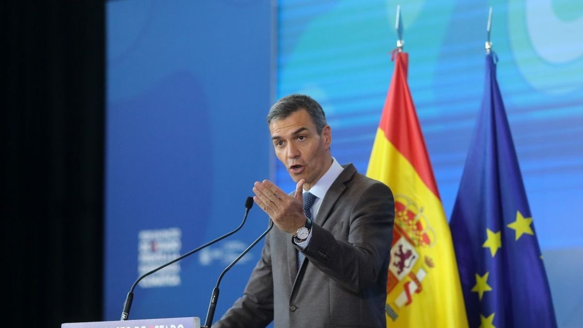 Pedro Sánchez en la Convenció per un Pacte d’Estat davant l’Emergència Climàtica. - EUROPA PRESS