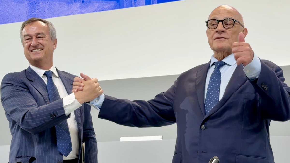 César González-Bueno i Josep Oliu, en foto d'arxiu.