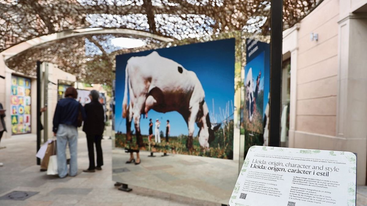 Vista de l’exposició amb fotos de Toni Prim a La Roca Village. - AMADO FORROLLA
