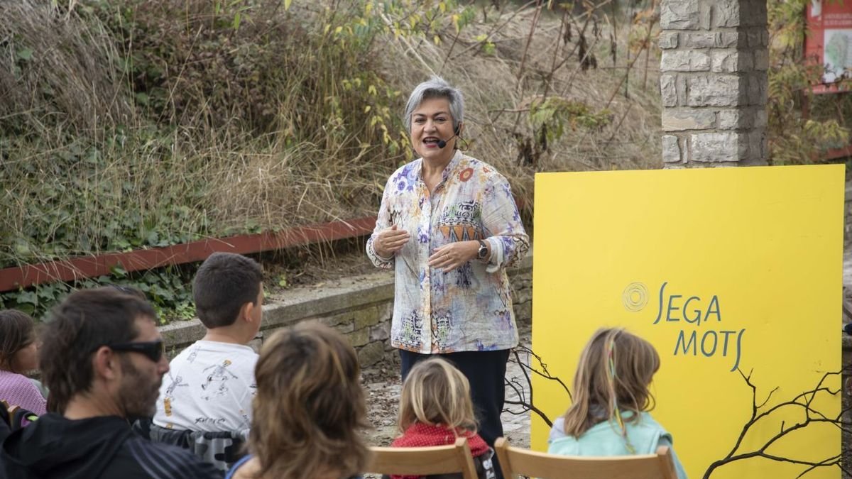 Caterina Valriu ahir a Gàver, en el municipi d’Estaràs. - C.MARSIÑACH