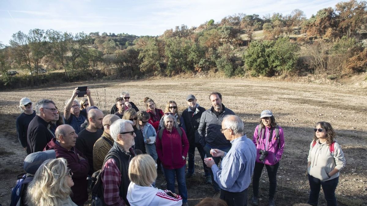 Ramon Vallejo, expert en la restauració de zones afectades per incendis, ahir a Granyanella. - C. MARSIÑACH