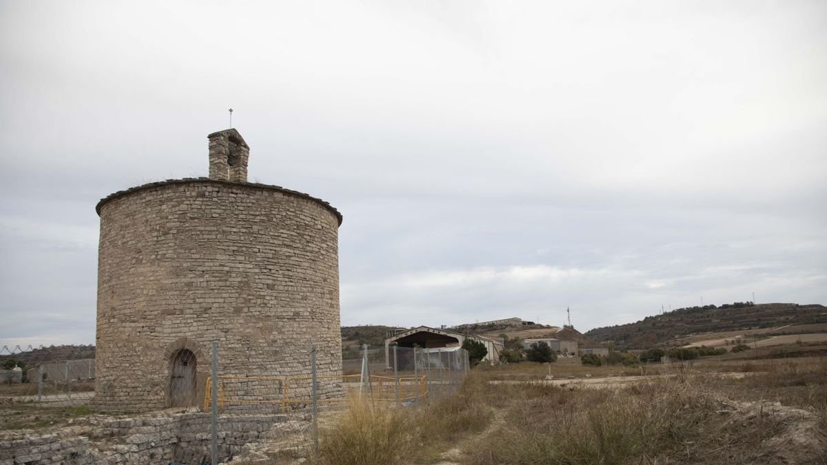 Imatge ahir de l’església de Sant Pere el Gros, a prop del lloc on van trobar el cadàver. - CARMINA MARSIÑACH