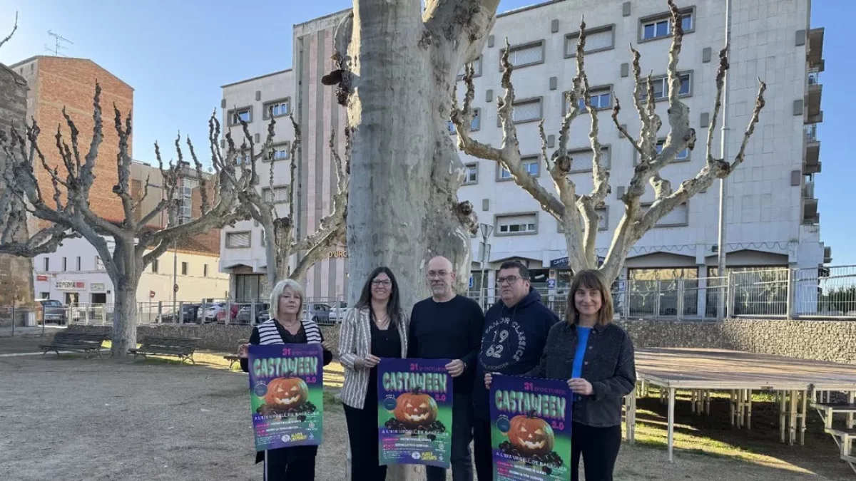 Presentació ahir de la festa Castaween 2.0 a Balaguer. - PAERIA DE BALAGUER