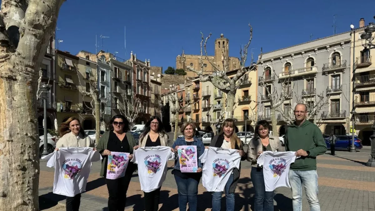 Los representantes institucionales, ayer en la presentación en la plaza Mercadal. - RÀDIO BALAGUER