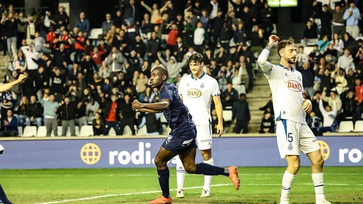 Aldo One celebra amb ràbia el gol de l’empat al minut 6. - INGRID SEGURA