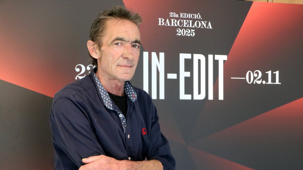 Joan Porta, el 'Gitano de Balaguer', durant la presentació del seu documental.