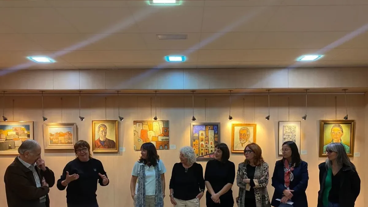 Inauguración ayer en el Ateneu Popular de Ponent de la muestra inédita de Miquel García Santesmases. - ATENEU POPULAR DE PONENT