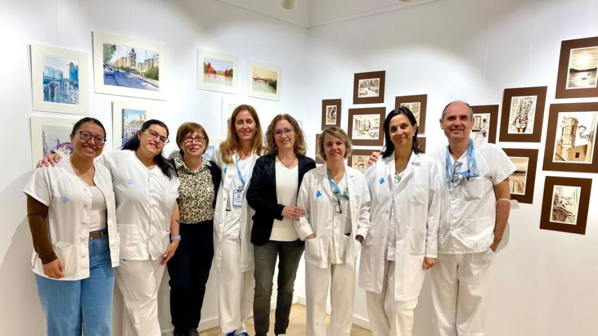 Exposición de pinturas de Montse Buireu en el Arnau de Vilanova - HUAV