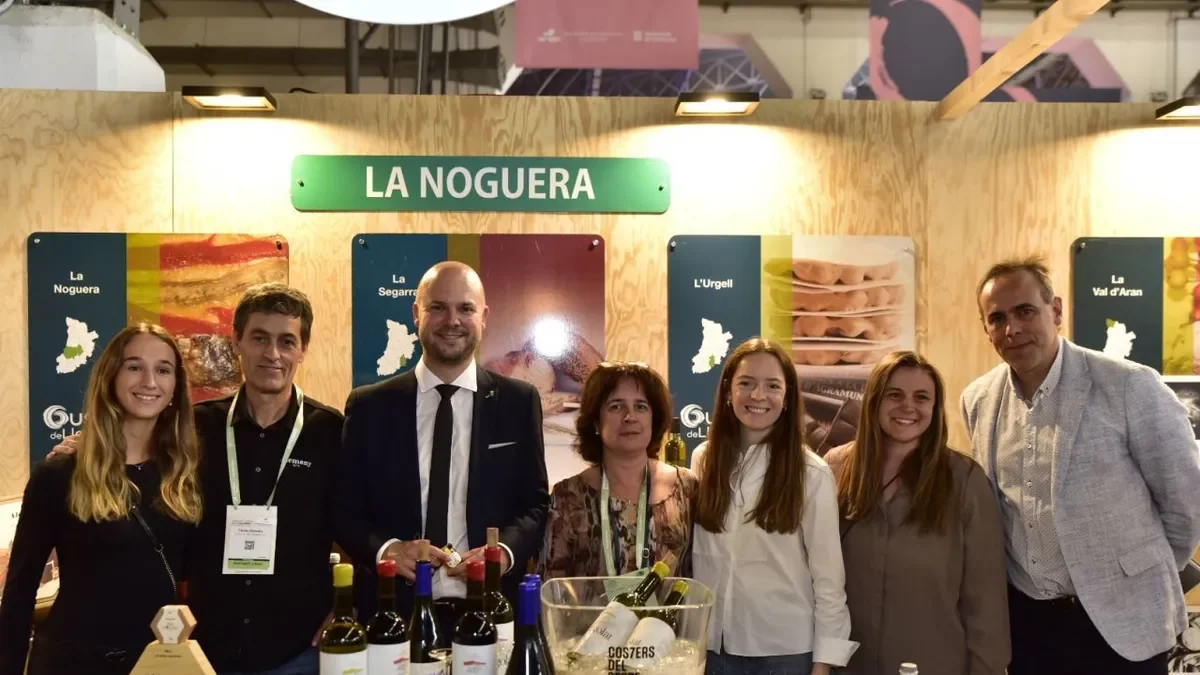 Jordi Verdú, ahir en un estand de Gust de Lleida. - DIPUTACIÓ DE LLEIDA