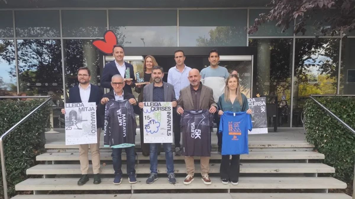 La prova es va presentar ahir davant de les instal·lacions del Gimnàs Ekke Viding de Lleida. - JCMC