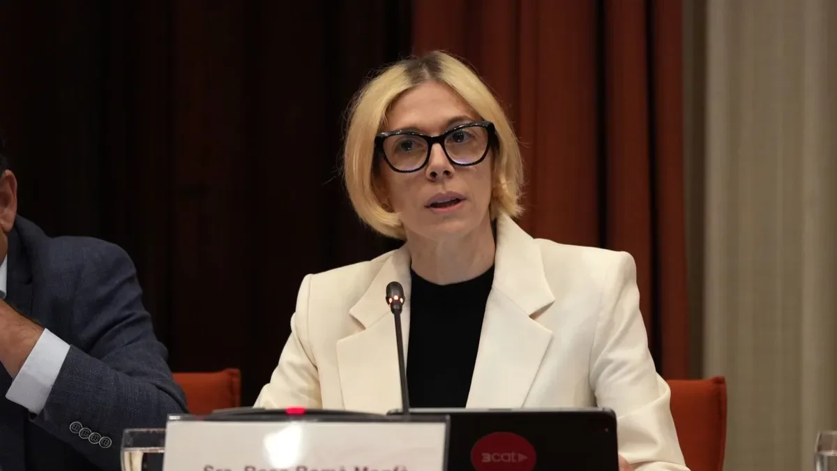 Rosa Romà, durant la sessió de control del Parlament. - GUILLEM ROSET/ACN