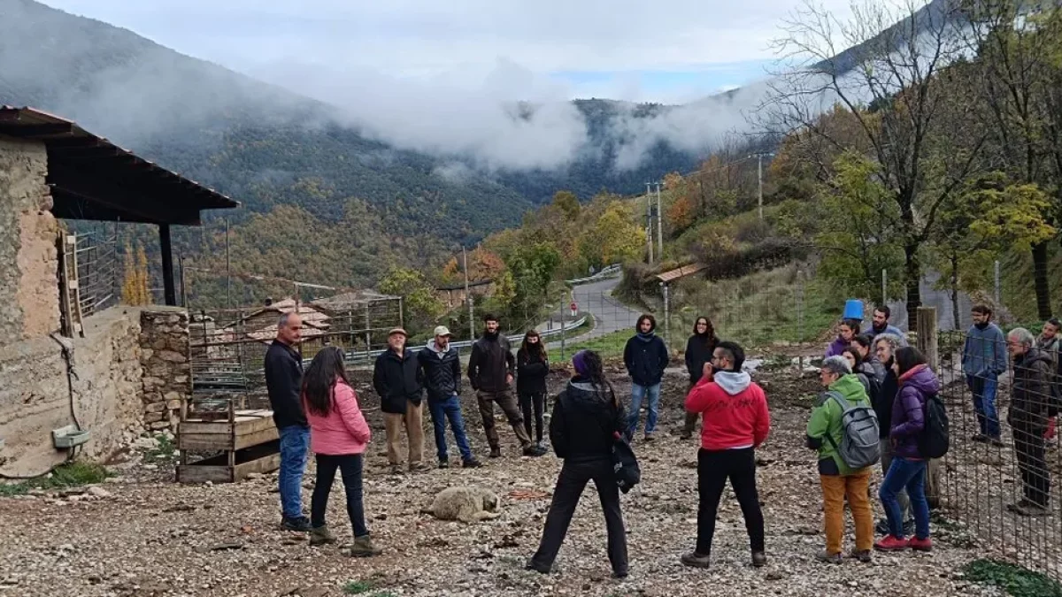 Els propietaris van mostrar les instal·lacions als interessats. - C.SANS