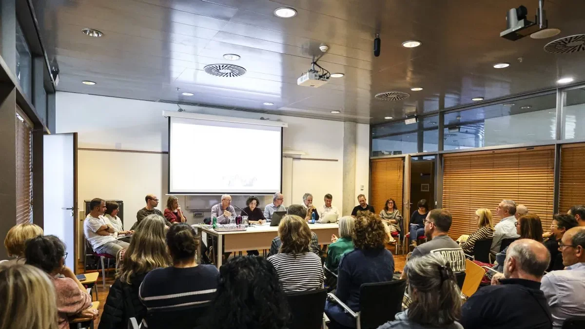 La candidata a rectora, ahir en un acte de campanya al campus de Cappont. - ÍNGRID SEGURA