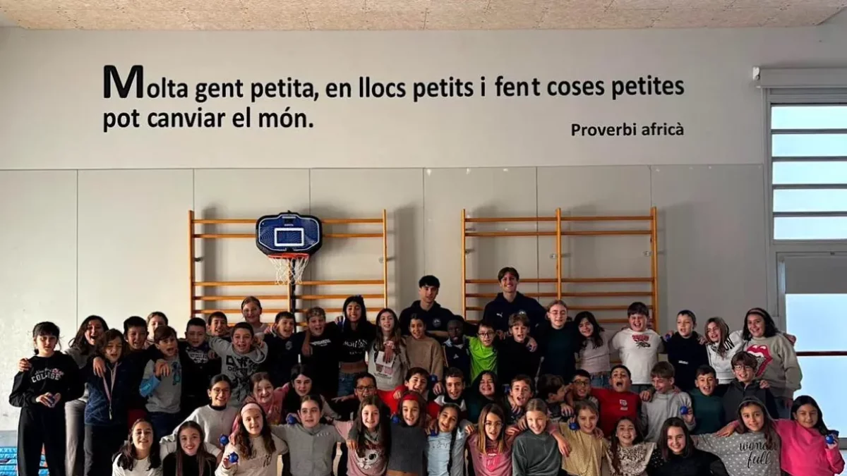 Roger Alcalà y Marc Arnau, protagonistas de la Escola de Valors - ATLÈTIC LLEIDA