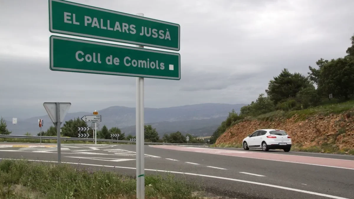 Imatge d’arxiu de la carretera C-1412-b, al coll de Comiols. - SEGRE