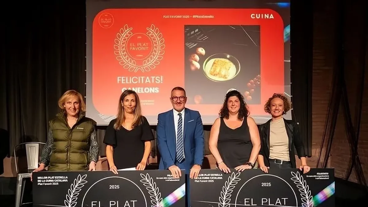 Diana Ruera (dreta), amb el conseller d’Empresa, Miquel Sàmper, dilluns a Barcelona. - DEPARTAMENT D’EMPRESA