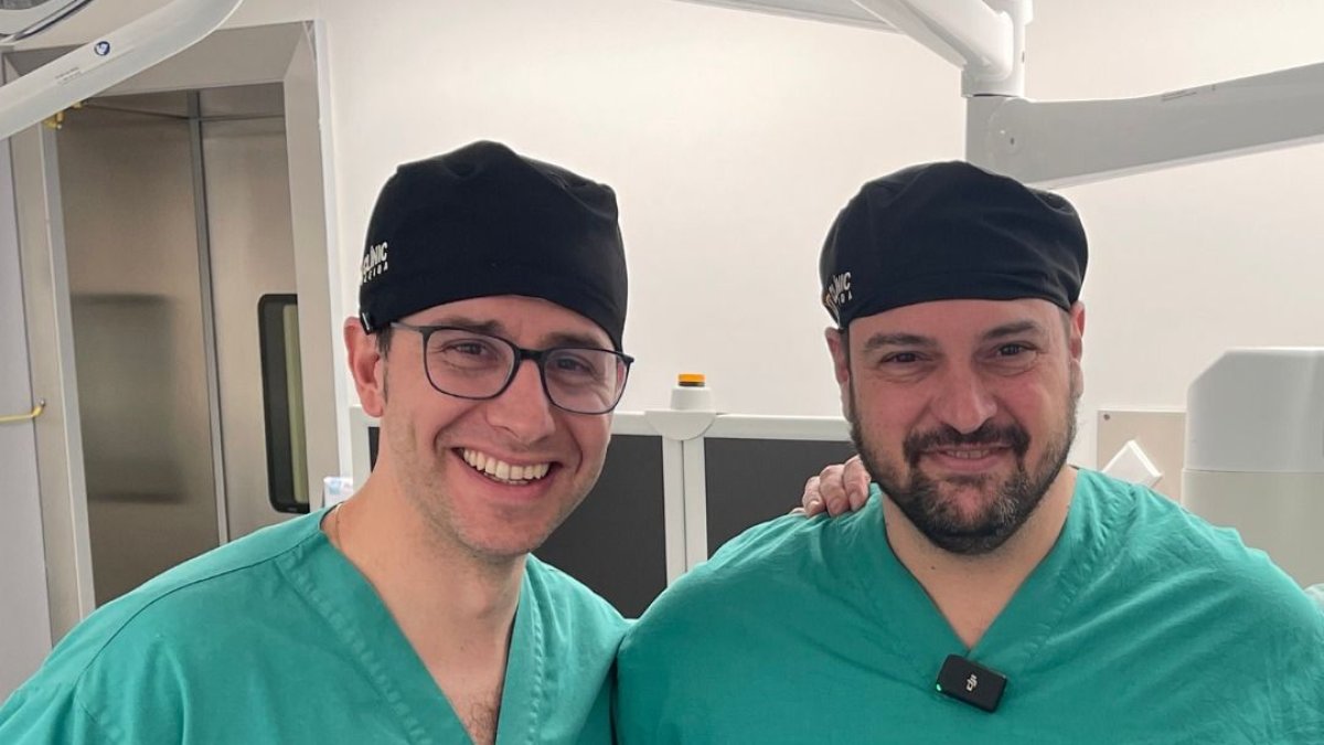 Els doctors Jaume Pelegrí (esquerra) i David García.