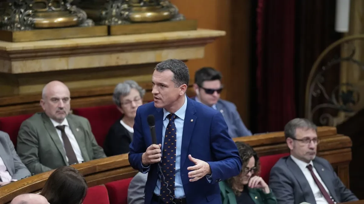 El conseller Òscar Ordeig durante su comparecencia ayer en el Parlament. - EUROPA PRESS