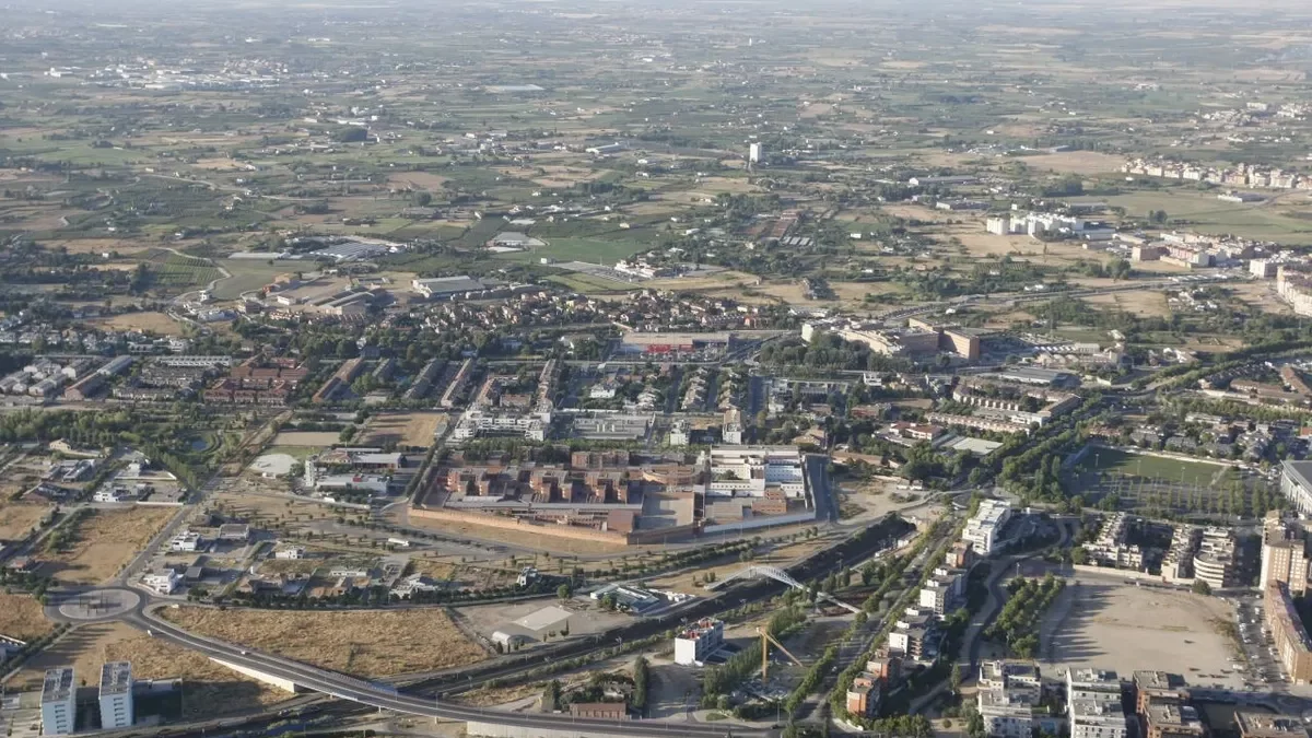 Foto aèria d’arxiu de part del barri de Ciutat Jardí. - SEGRE