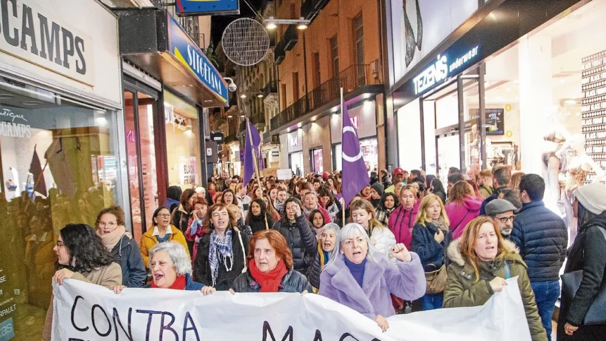 Imatge d’arxiu d’una protesta contra la violència masclista. - SEGRE