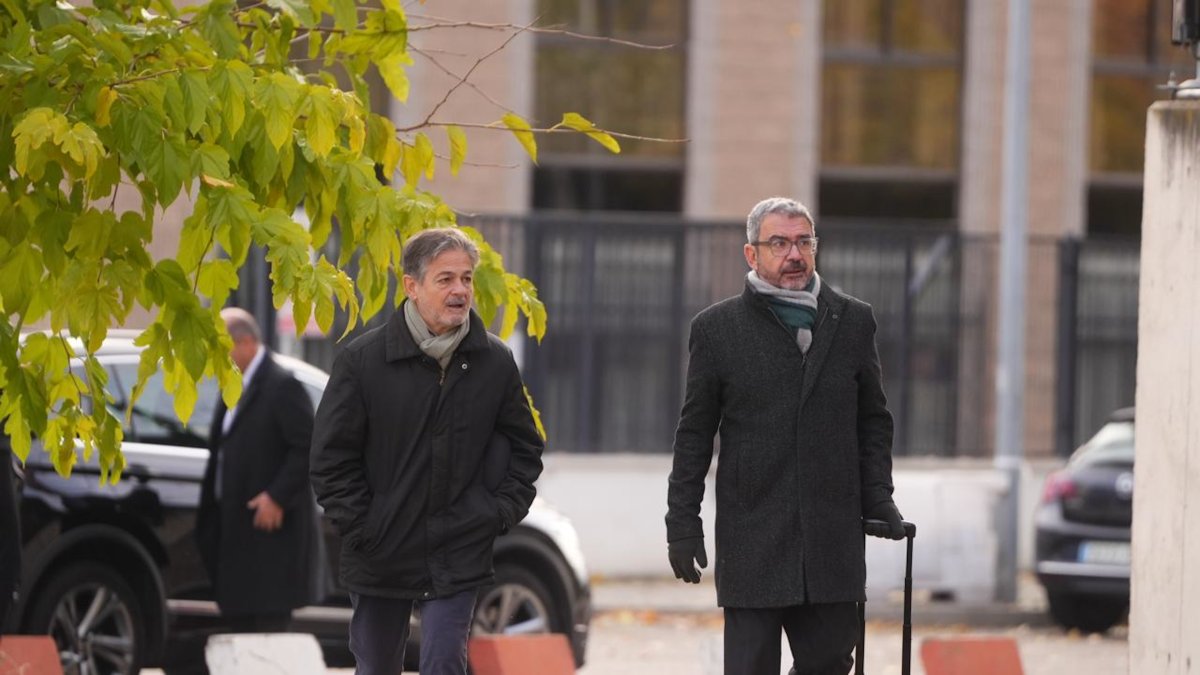 Oriol Pujol llegando a la Audiencia Nacional.