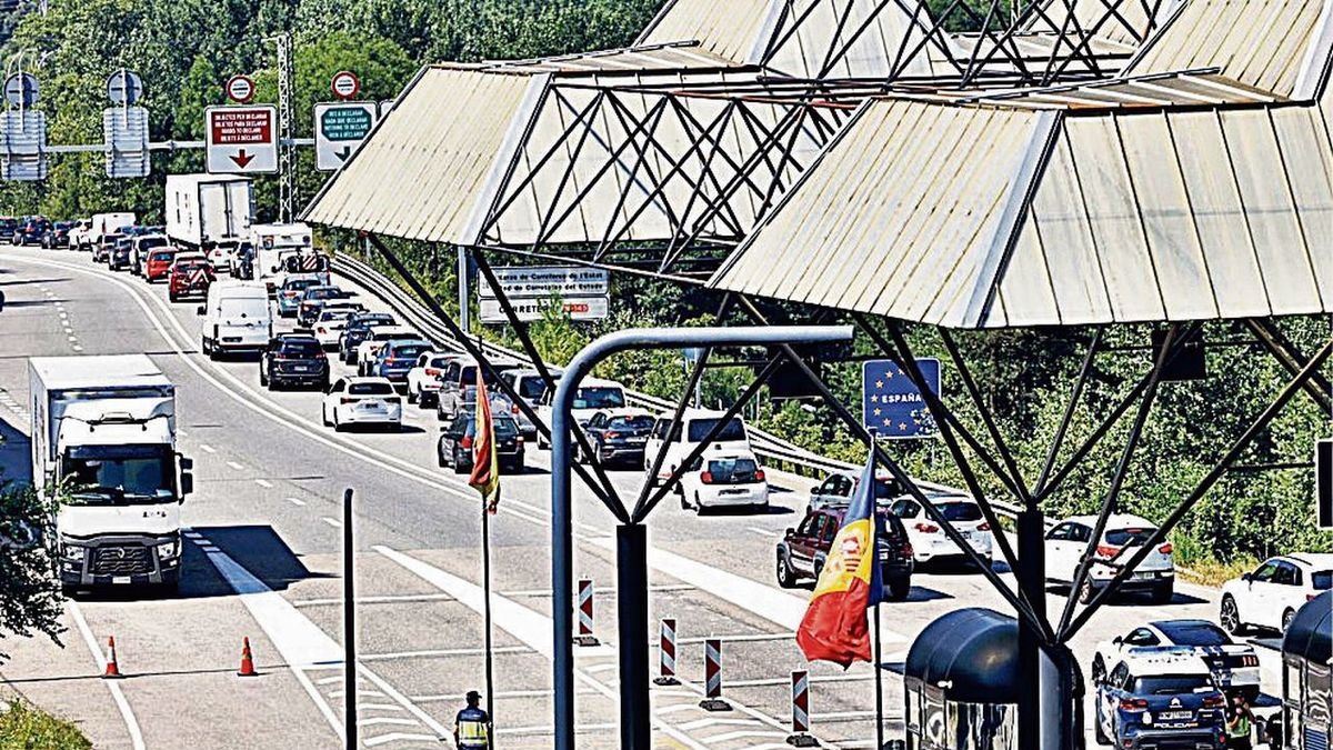 Imatge de la frontera amb Andorra. - C.SANS