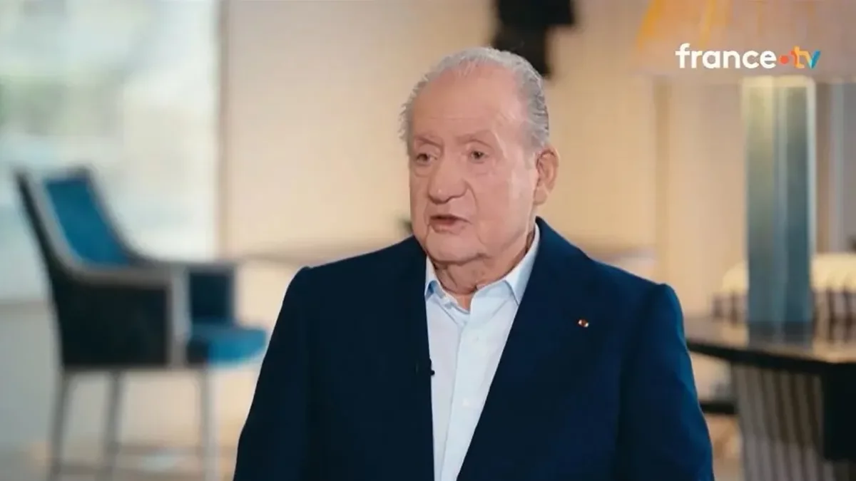 El rei emèrit Joan Carles, durant l’entrevista a France TV. - FRANCE TV