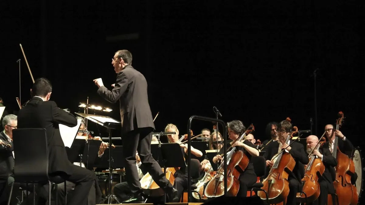 L’OJC, en directe sota la direcció de Xavier Pagès-Corella. - I. GÓMEZ