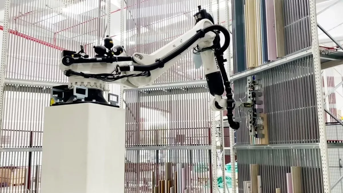 Uno de los robots que la empresa usa en su fábrica. - ROS