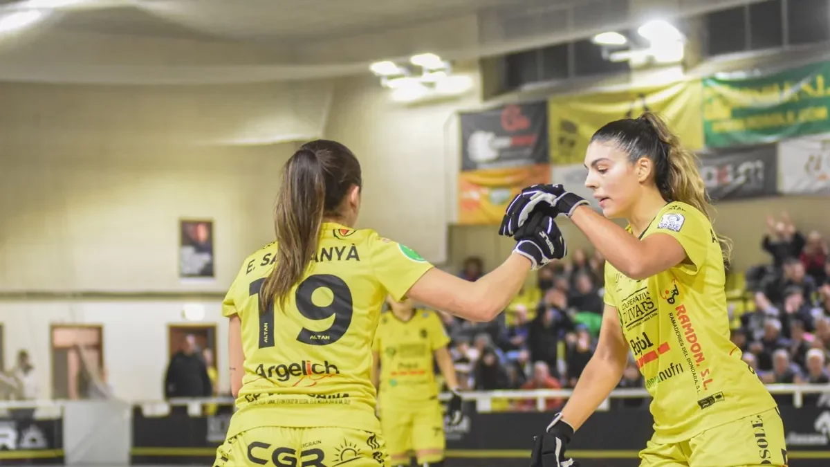 Elsa Salvanyà i Aina Florenza van firmar els set gols que el Vila-sana li va endossar al Trissino. - CLARA LIÁÑEZ