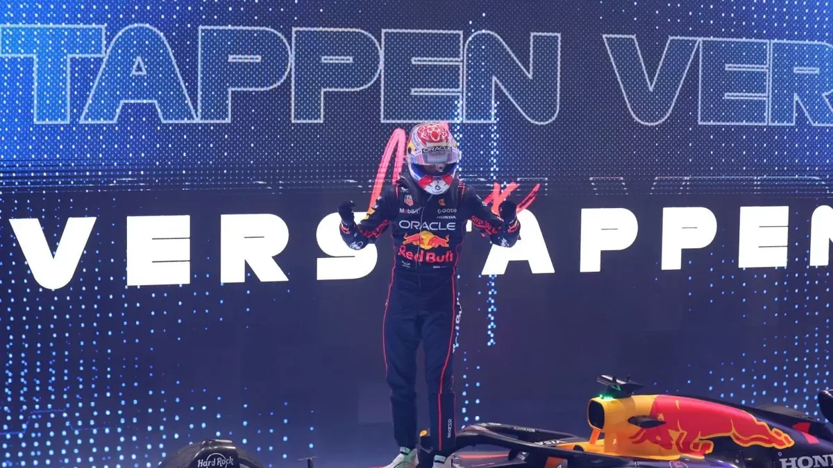 Verstappen celebra su séptima victoria de la temporada. - EFE