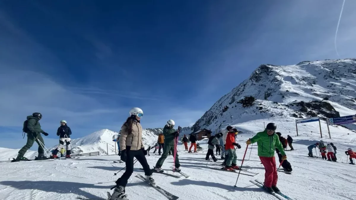 Esquiadores, el pasado fin de semana en Baqueira Beret. - M. CODINAS