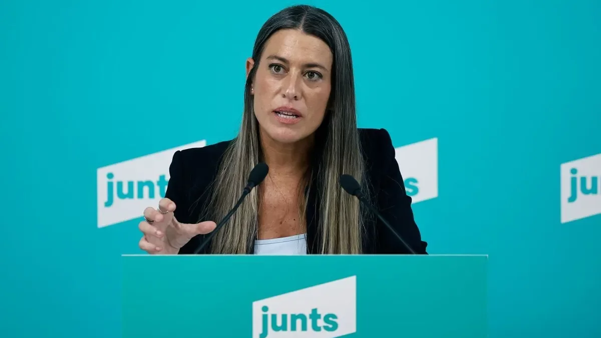 La portavoz en el Congreso de Junts, Míriam Nogueras, dejó claro el miércoles a Sánchez sus exigencias. - EFE