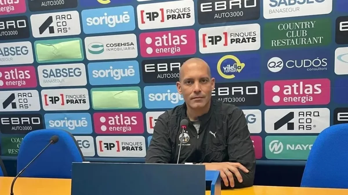 Gabri, en una rueda de prensa durante la temporada. - MARC PERELLÓ