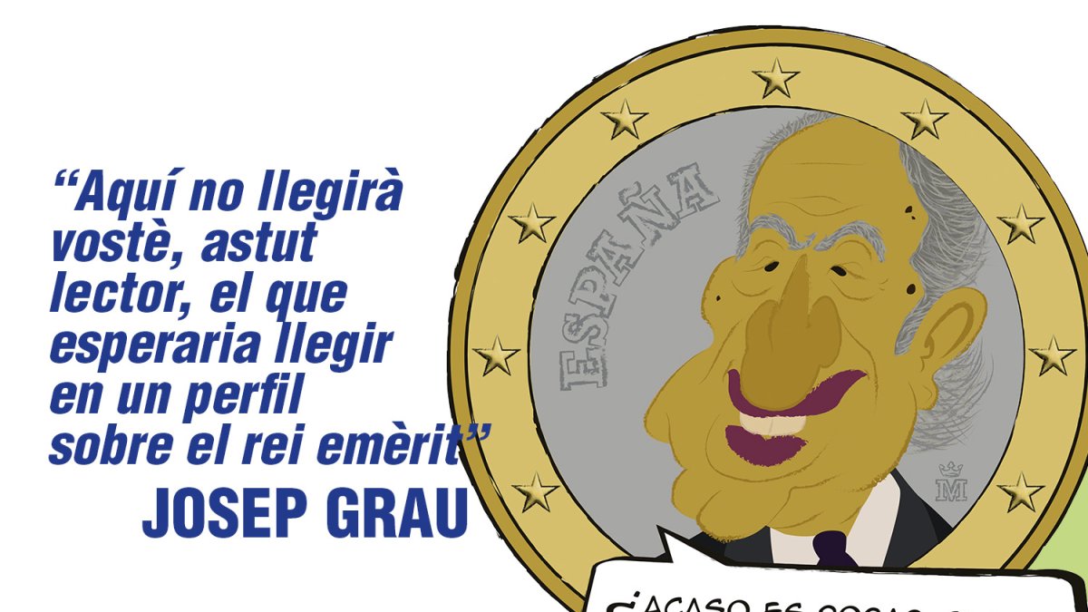 El rei emèrit, Joan Carles I, vist per Edgar Becerra Pajares.