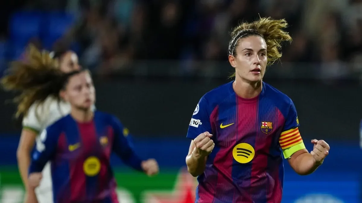 Alexia, tras marcar un gol en el último partido de Champions. - EFE/ ALEJANDRO GARCÍA